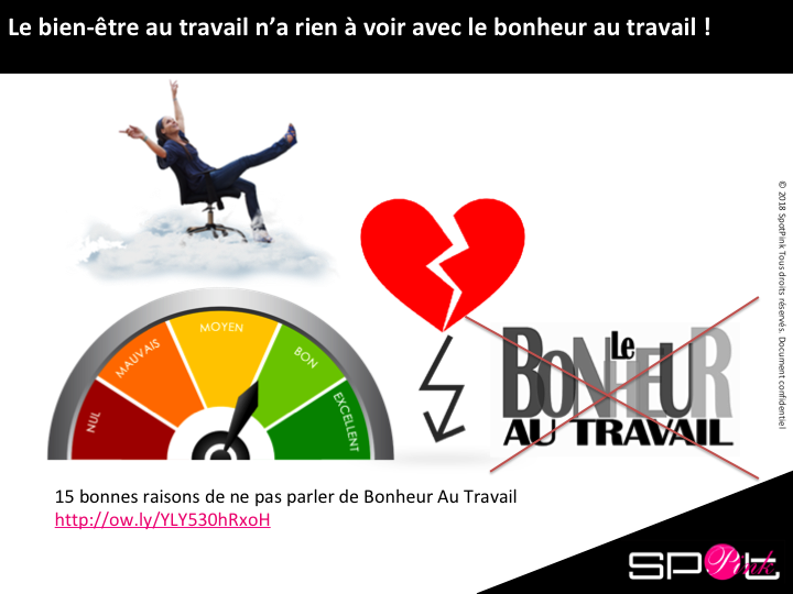 Le Bien Etre Au Travail N A Rien A Voir Avec Le Bonheur Au Travail Spotpink